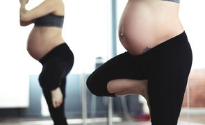 grávida legging
